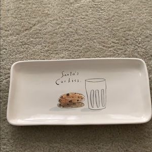Rae Dunn original Santa’s Cookies platter